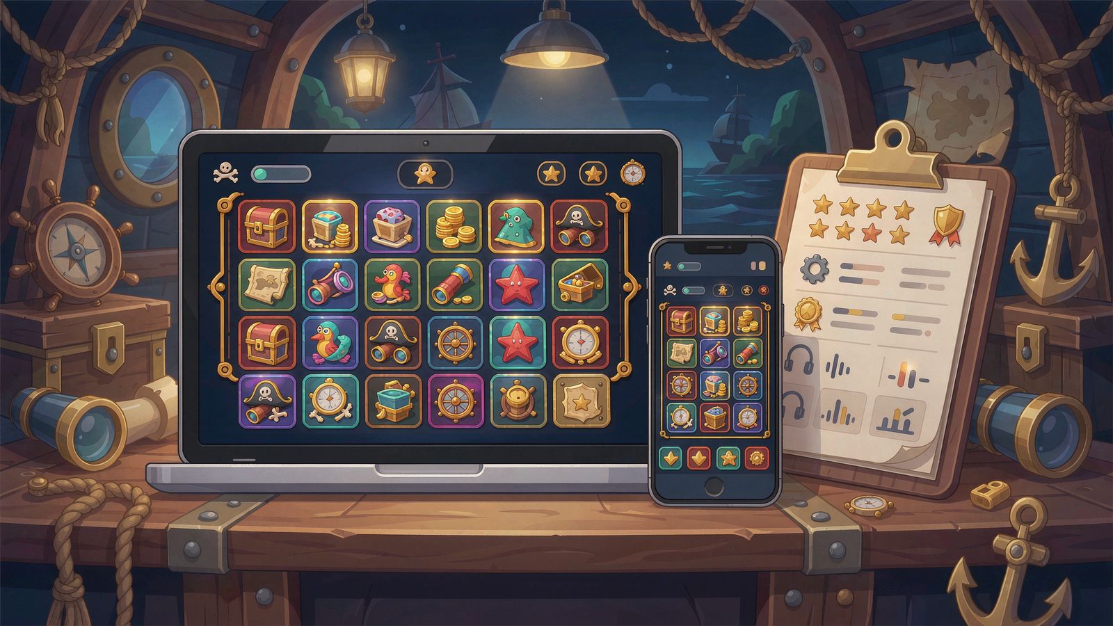 JackpotPiraten Online Spielothek im Test auf Laptop und Smartphone
